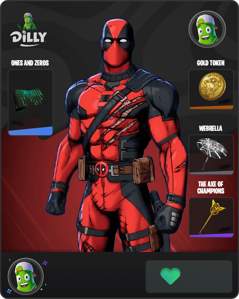Deadpool (Pen & Ink) Fortnite combo
