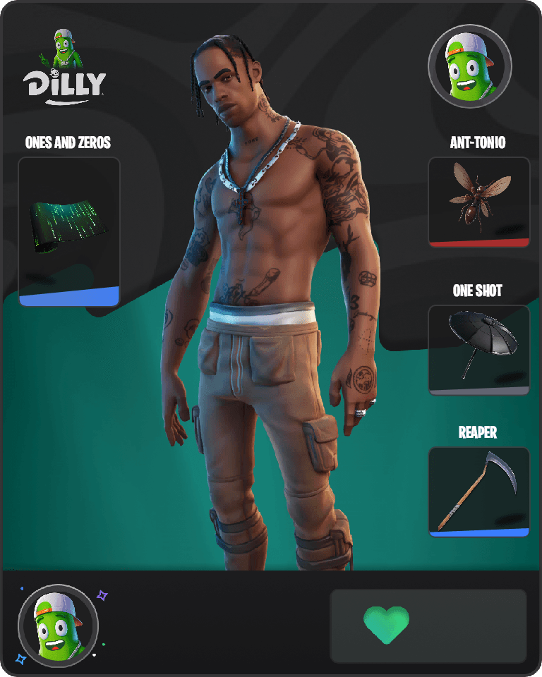 Travis Scott Fortnite combo