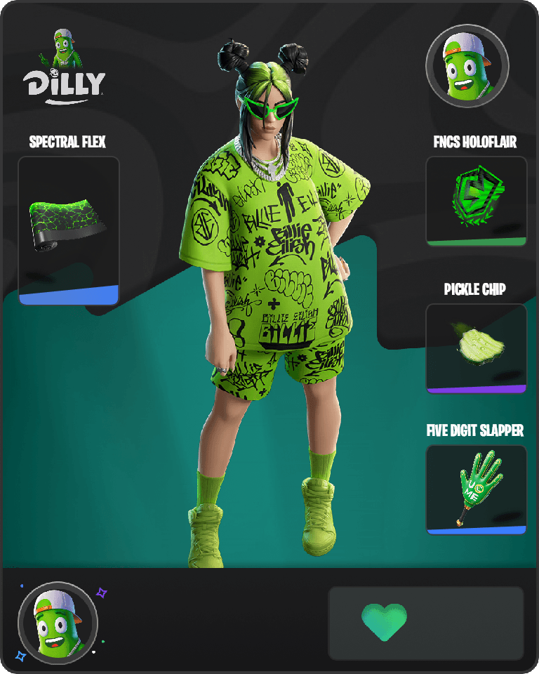 Green Roots Billie Fortnite combo