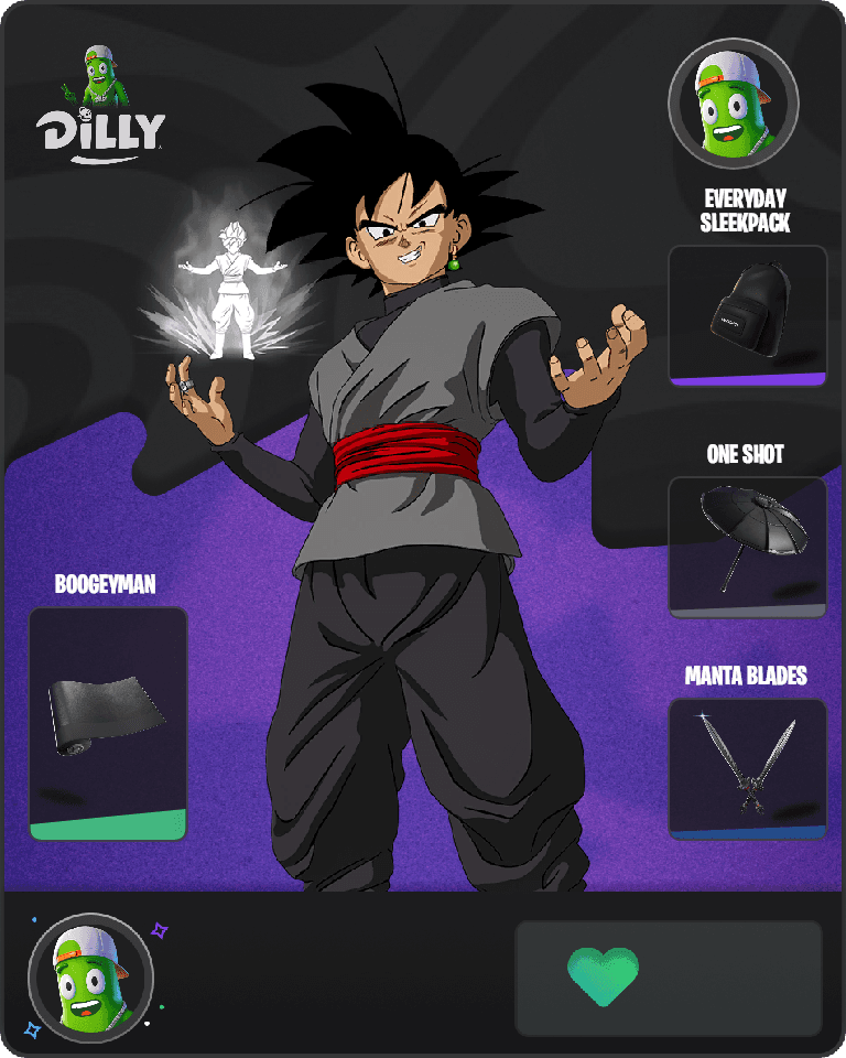 Goku Black Fortnite combo