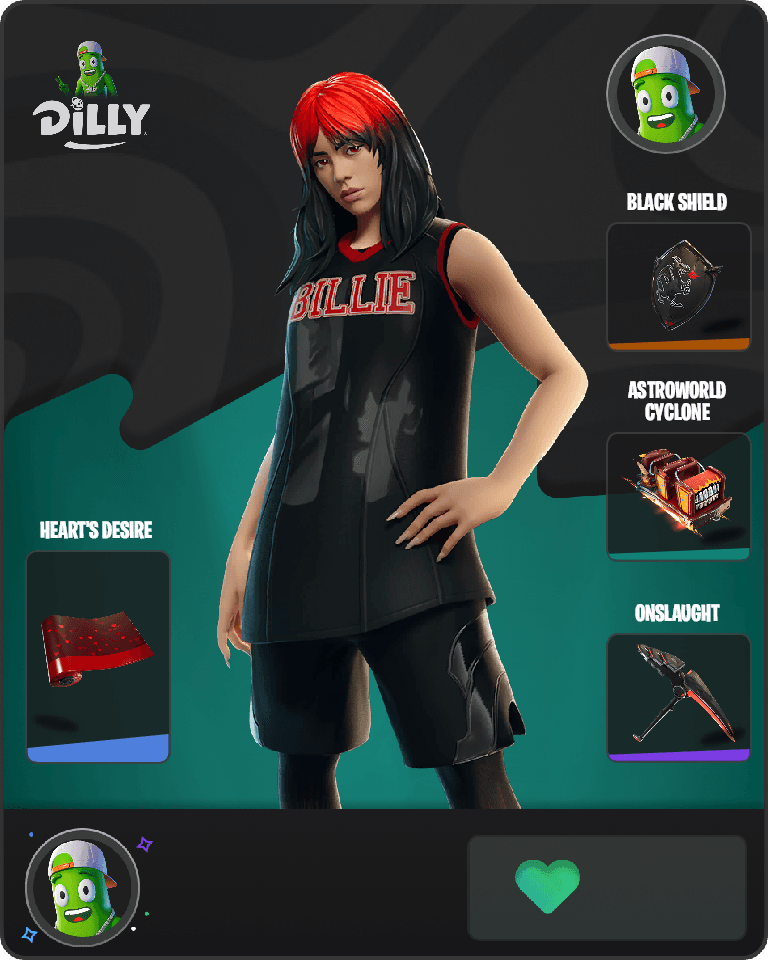 Red Roots Billie Fortnite combo