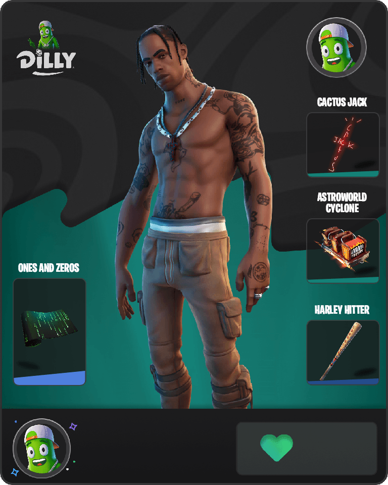 Travis Scott Fortnite combo