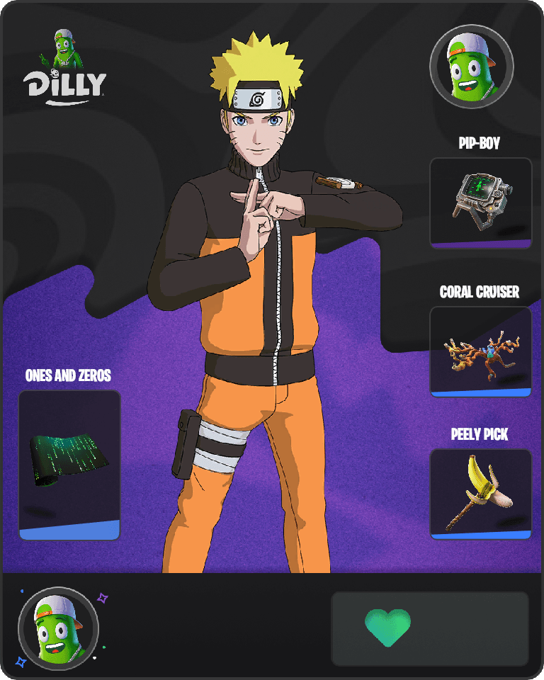 Naruto Uzumaki Fortnite combo