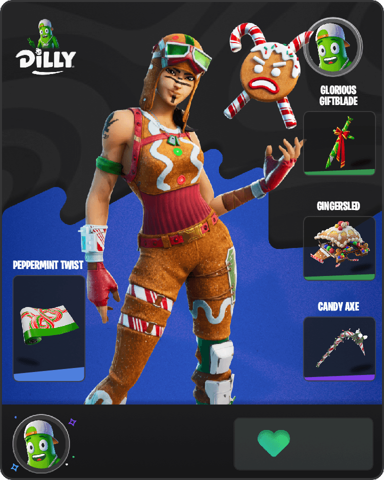 Gingerbread Raider Fortnite combo
