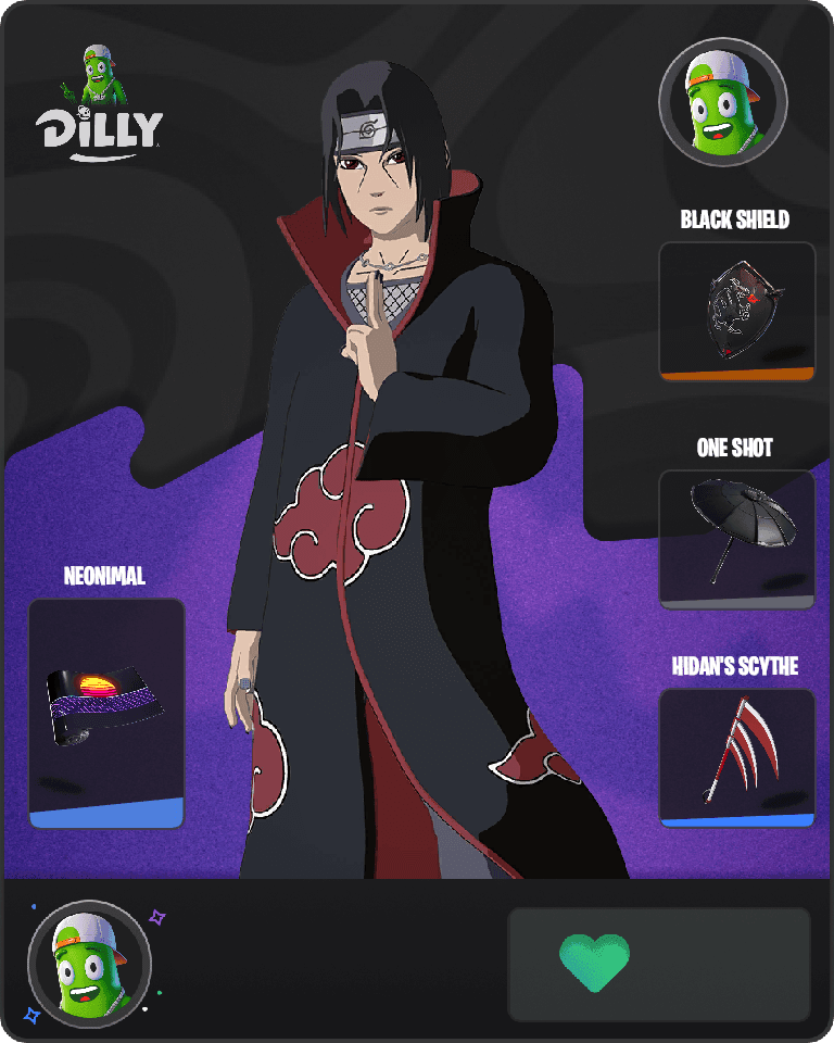 Itachi Uchiha Fortnite combo