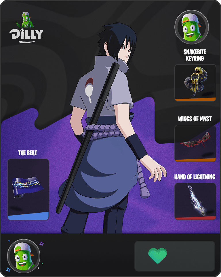 Sasuke Uchiha Fortnite combo