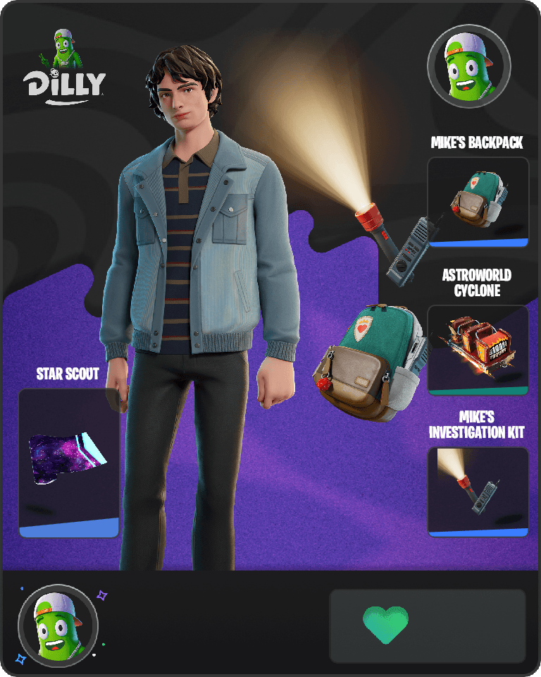Mike Wheeler Fortnite combo