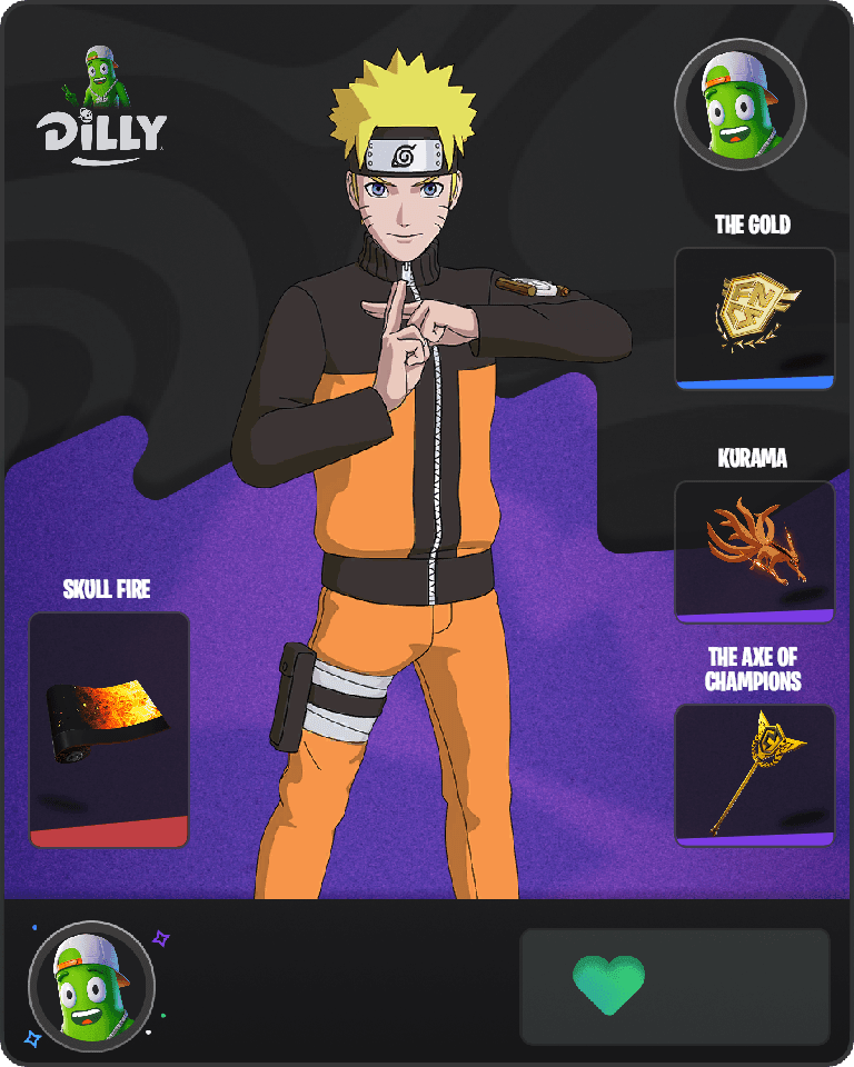 Naruto Uzumaki Fortnite combo