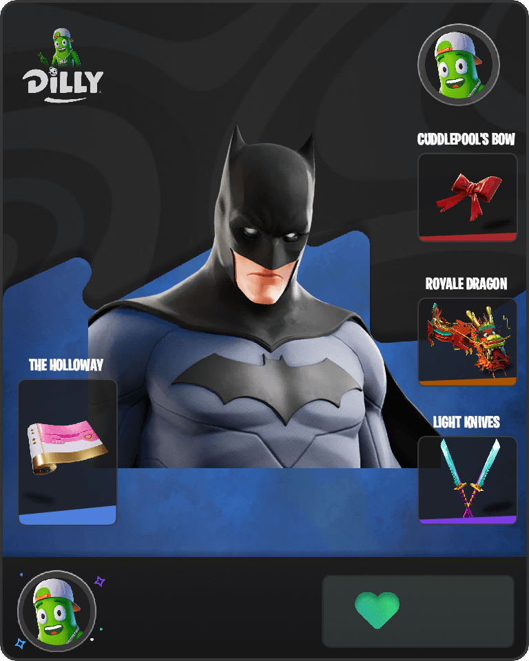 Batman Comic Book Outfit Fortnite combo
