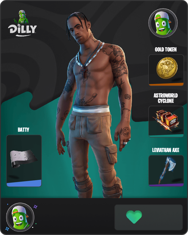 Travis Scott Fortnite combo