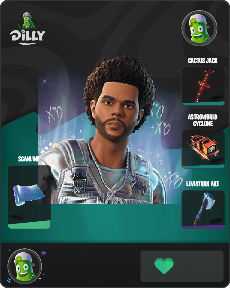 Platinum The Weeknd Fortnite combo
