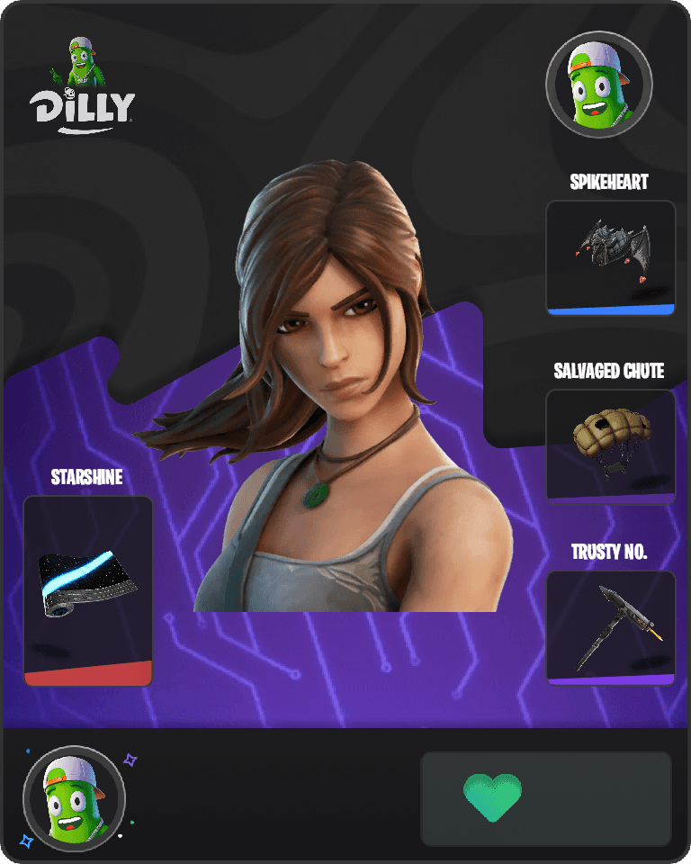 Lara Croft Fortnite combo
