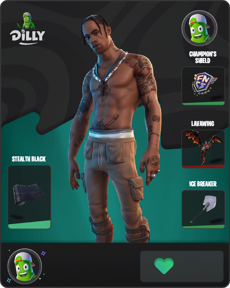 Travis Scott Fortnite combo