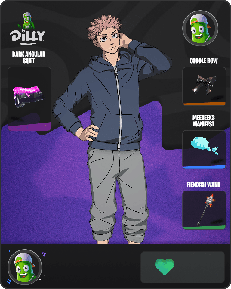 Streetwear Yuji Itadori Fortnite combo