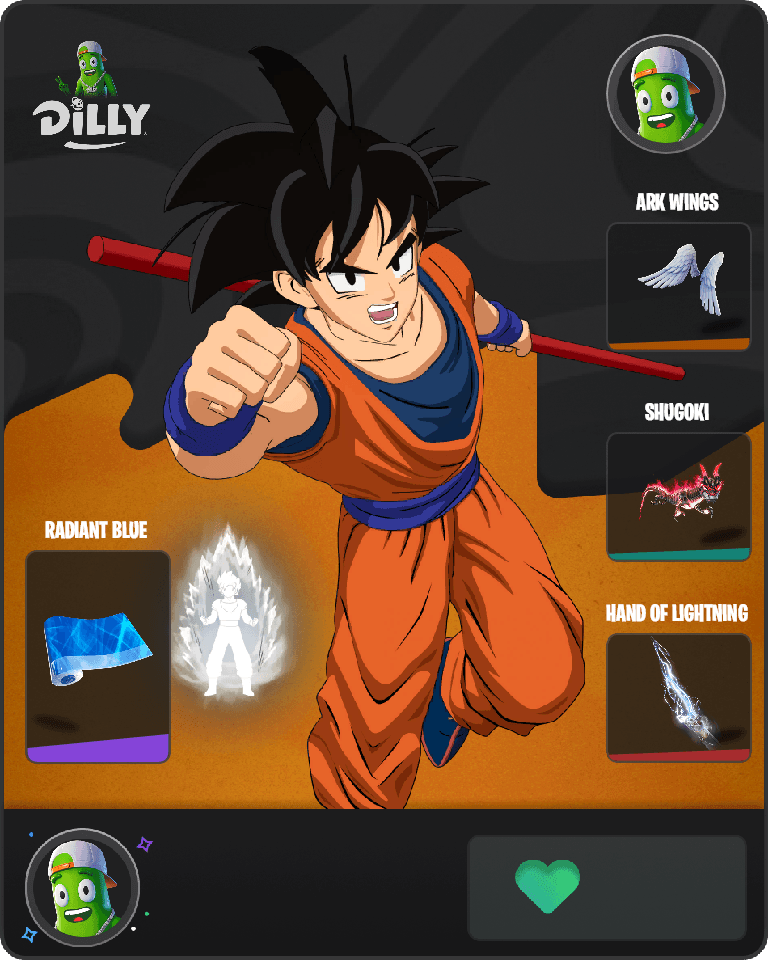 Son Goku Fortnite combo