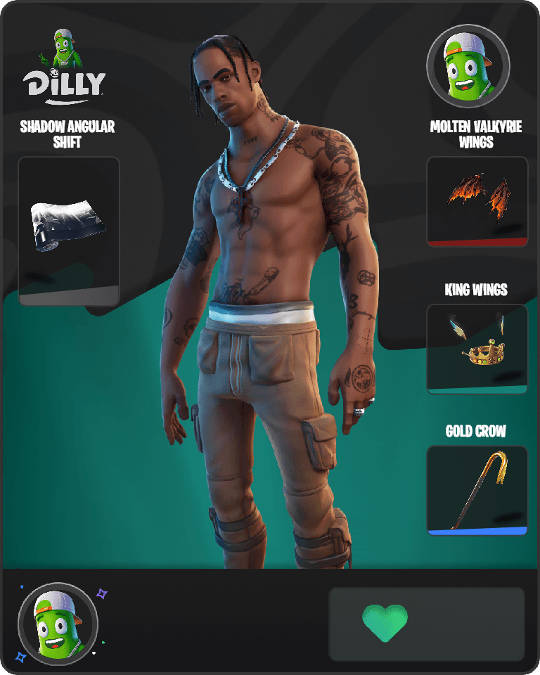 Travis Scott Fortnite combo
