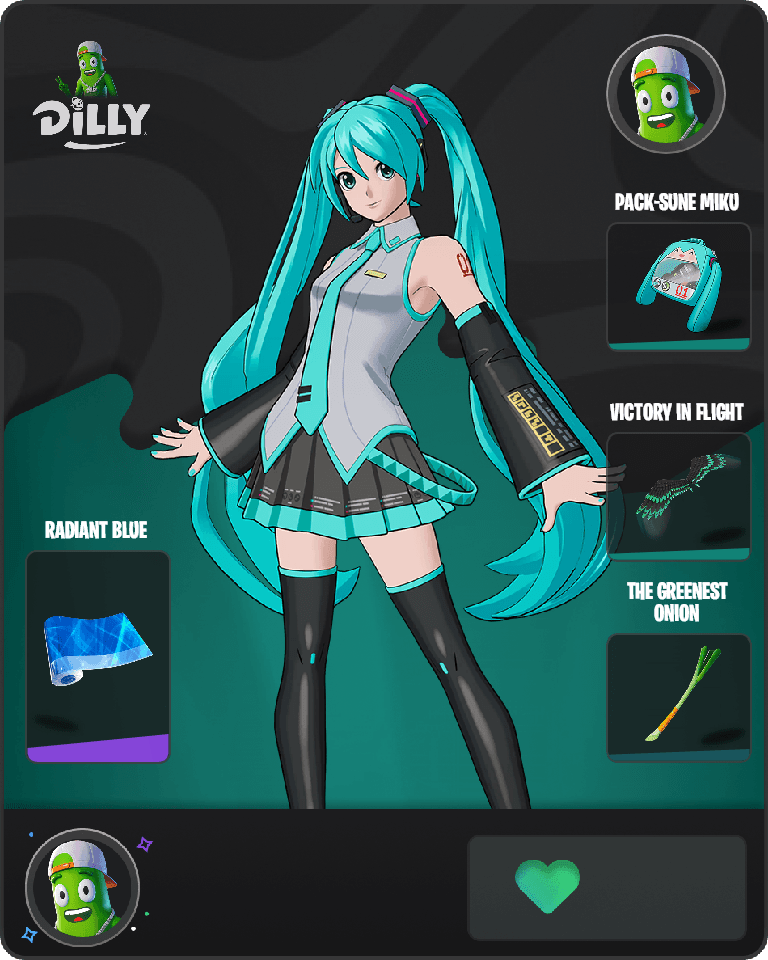 Hatsune Miku Fortnite combo