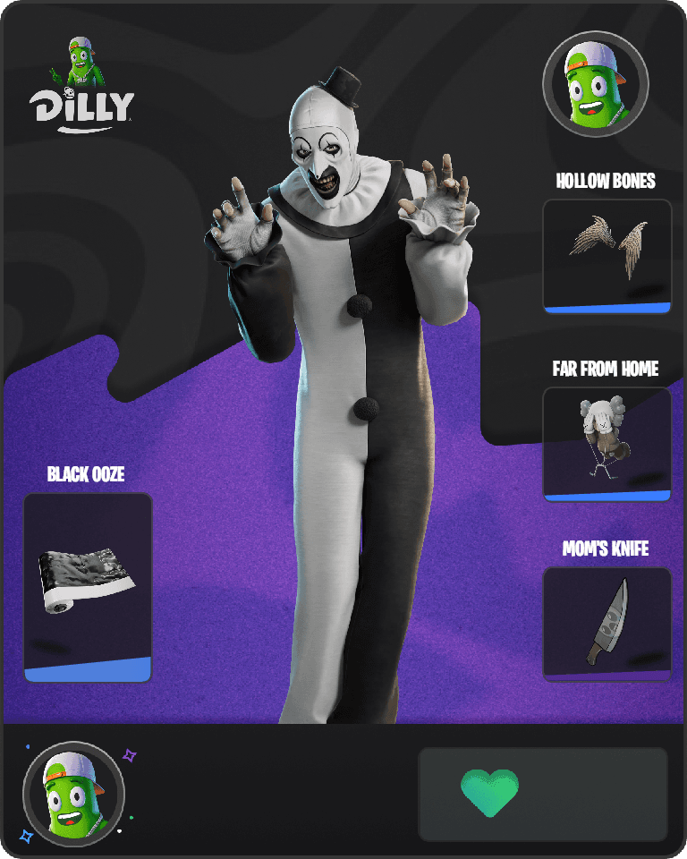Art the Clown Fortnite combo