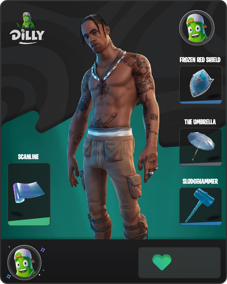 Travis Scott Fortnite combo