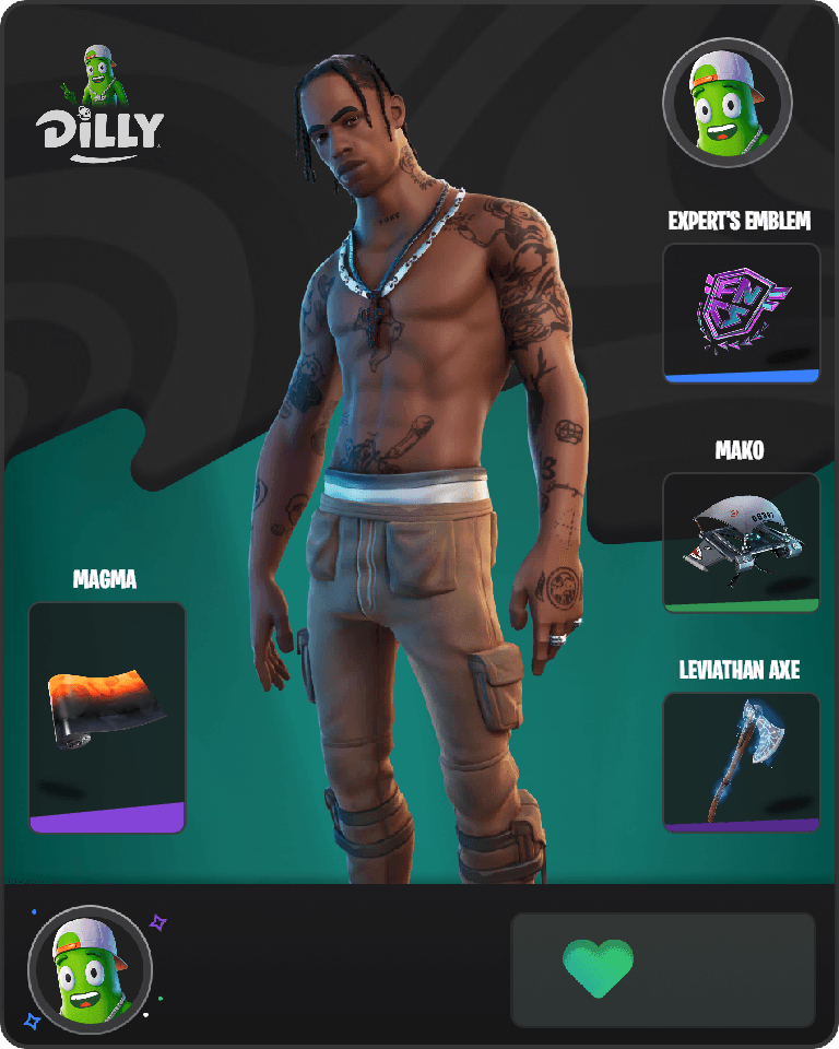 Travis Scott Fortnite combo