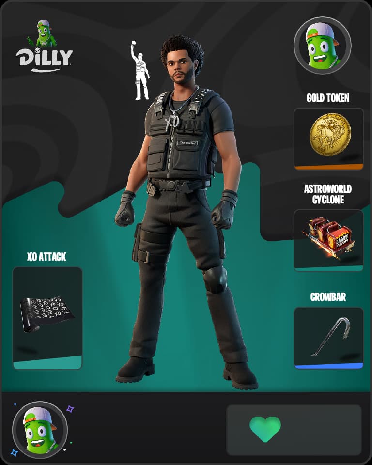 The Weeknd Combat Fortnite skin combo