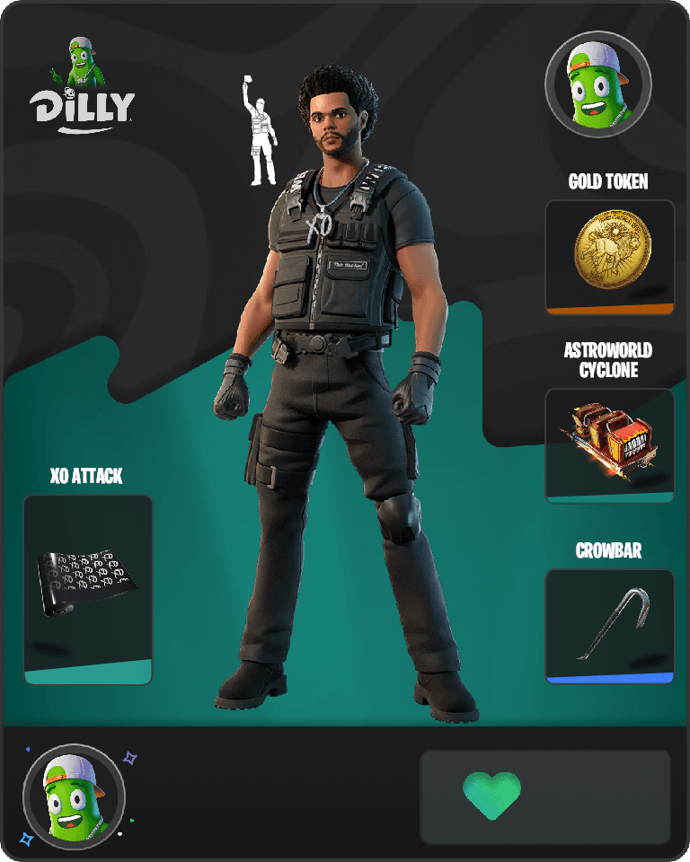 The Weeknd Combat Fortnite combo