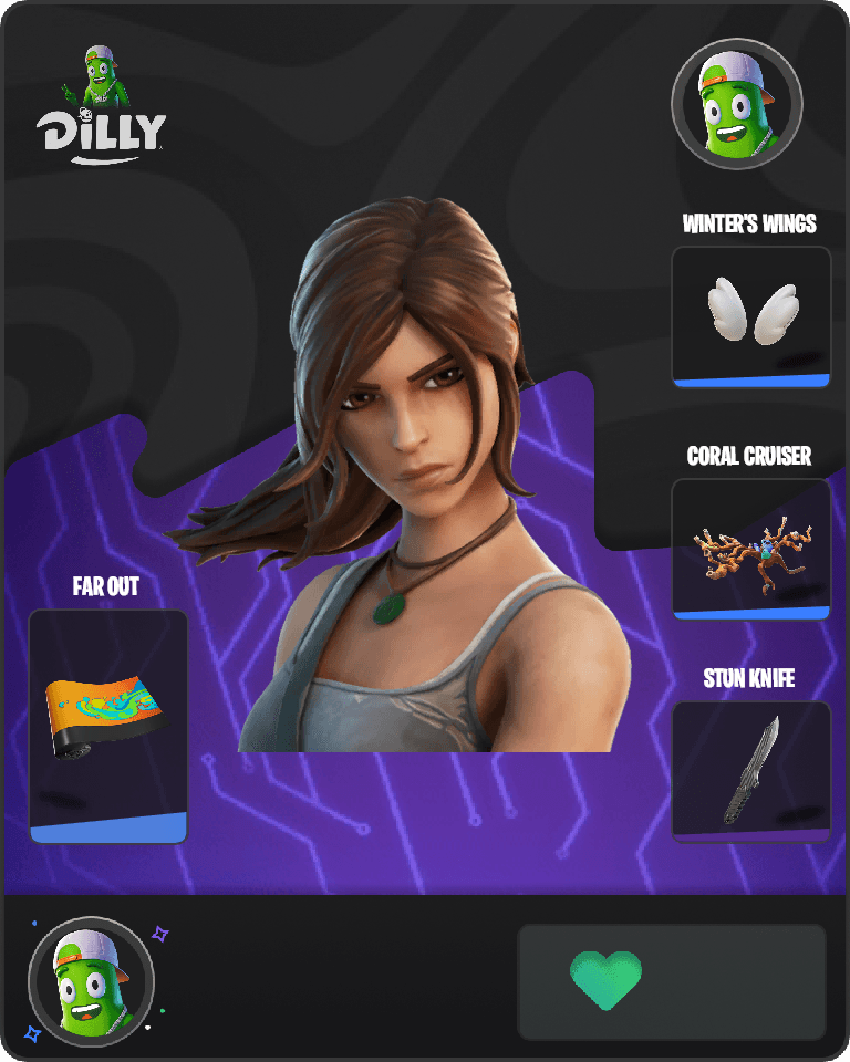 Lara Croft Fortnite combo