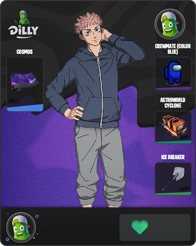 Streetwear Yuji Itadori Fortnite combo