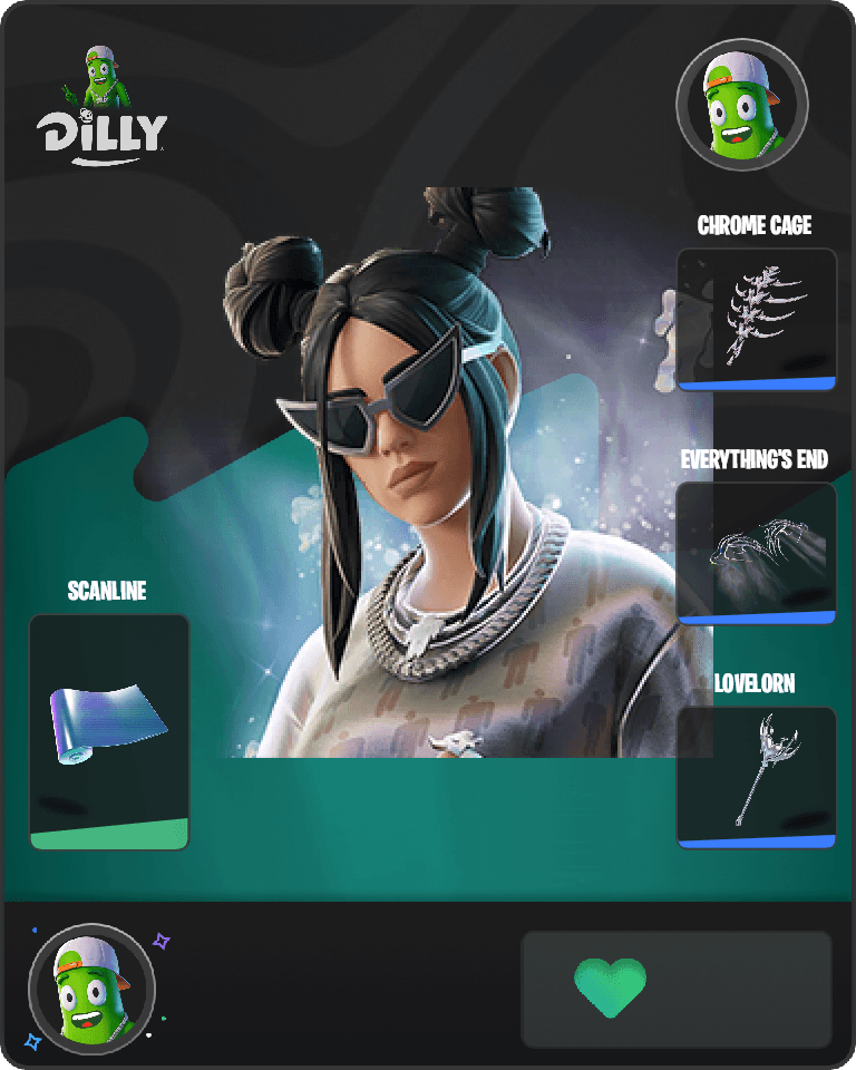 Platinum Billie Eilish Fortnite combo
