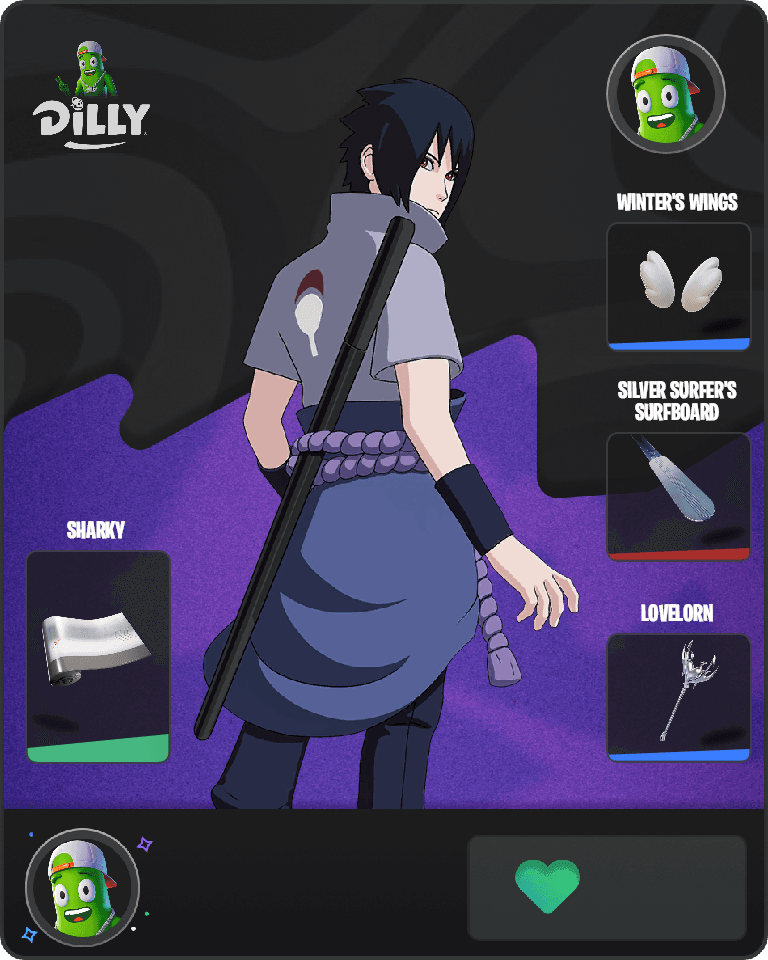 Sasuke Uchiha Fortnite combo