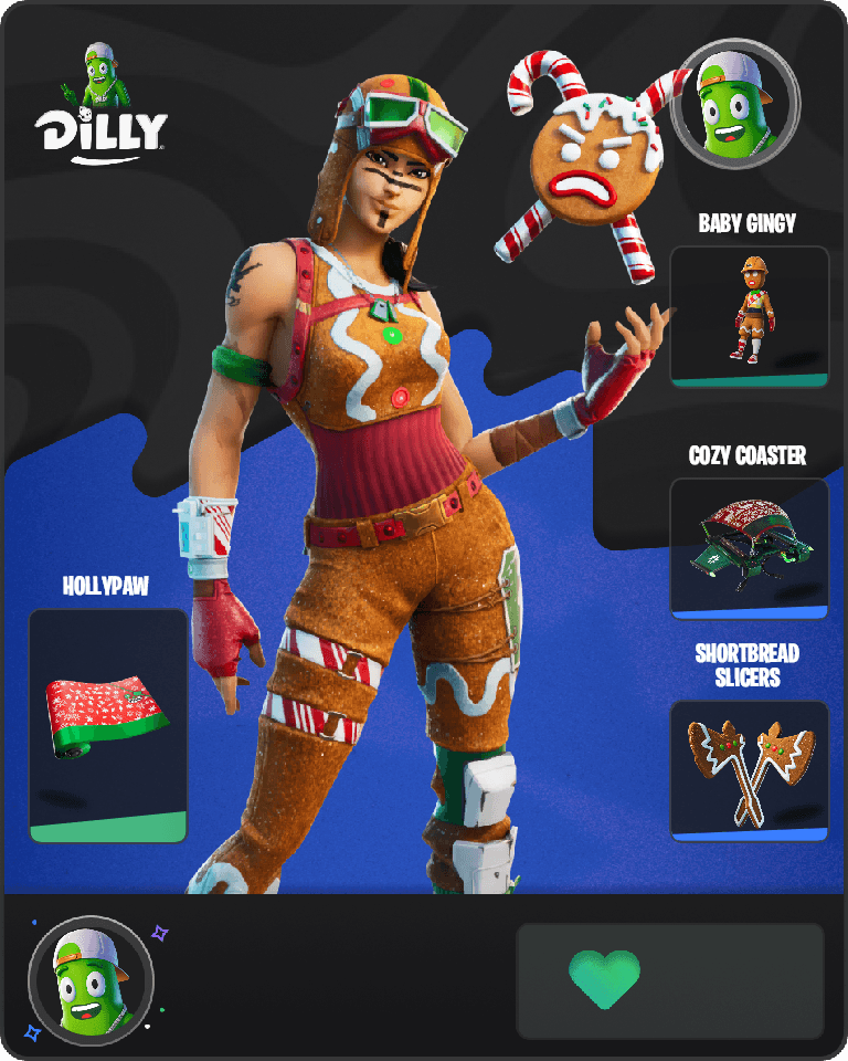 Gingerbread Raider Fortnite combo