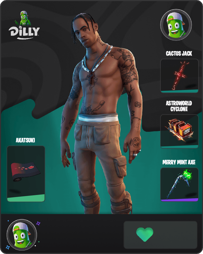 Travis Scott Fortnite combo