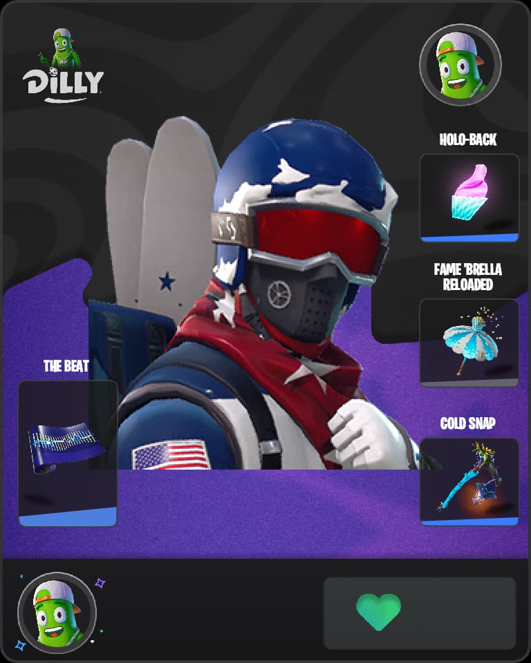 Alpine Ace (USA) Fortnite skin combo