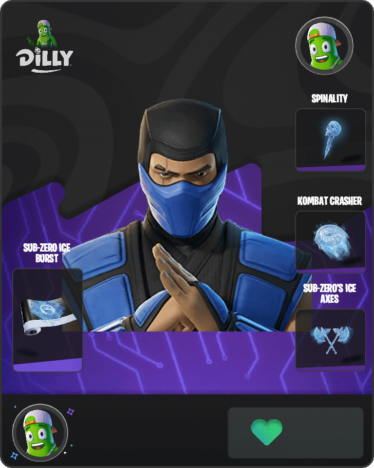 Sub-Zero (MK3) Fortnite combo