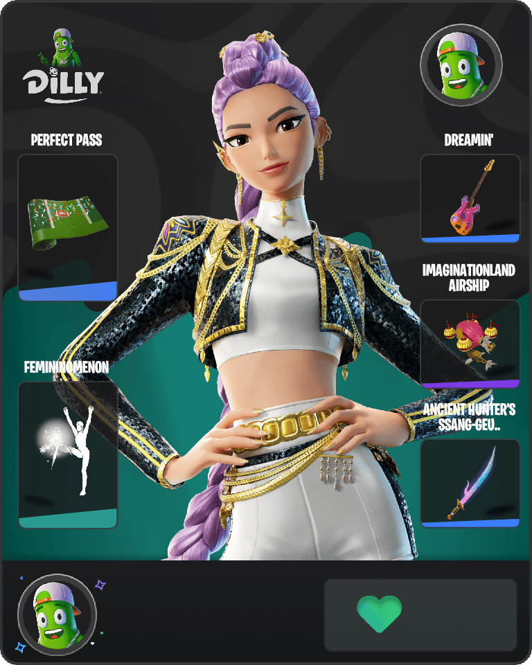 Golden Rumi Fortnite combo