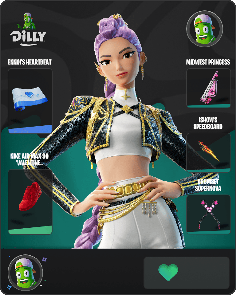 Golden Rumi Fortnite combo