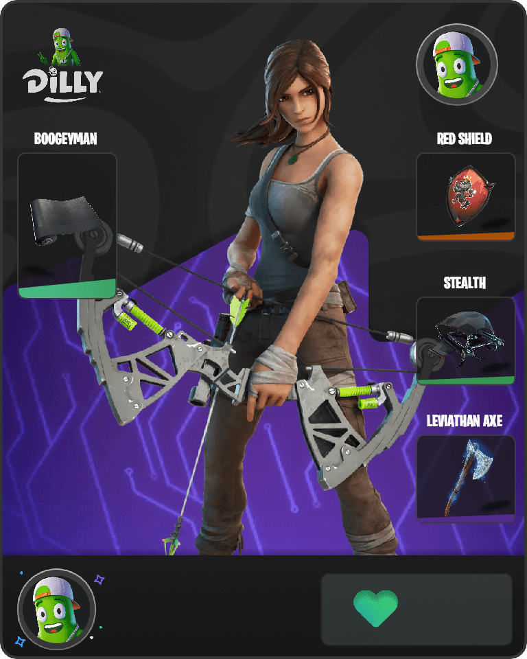 Lara Croft Fortnite combo
