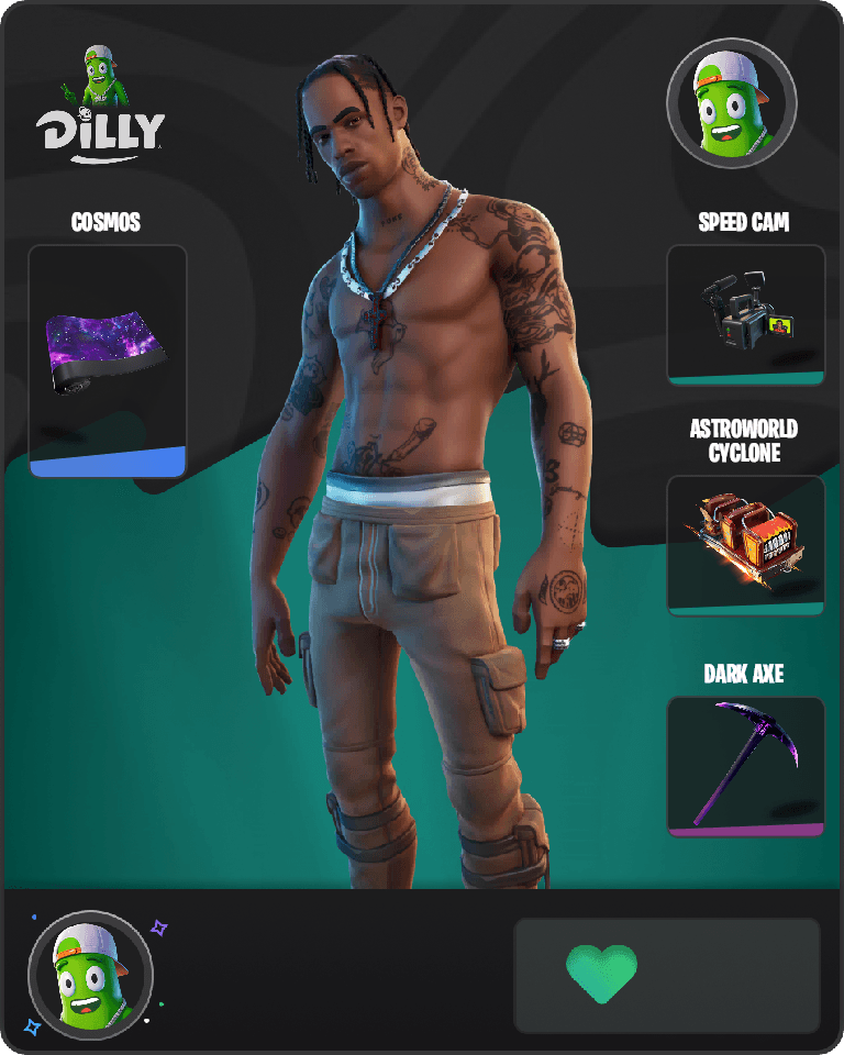 Travis Scott Fortnite combo