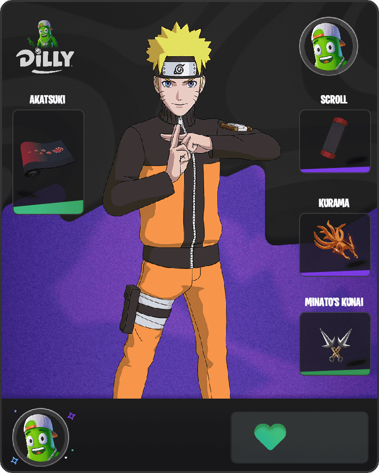 Naruto Uzumaki Fortnite combo