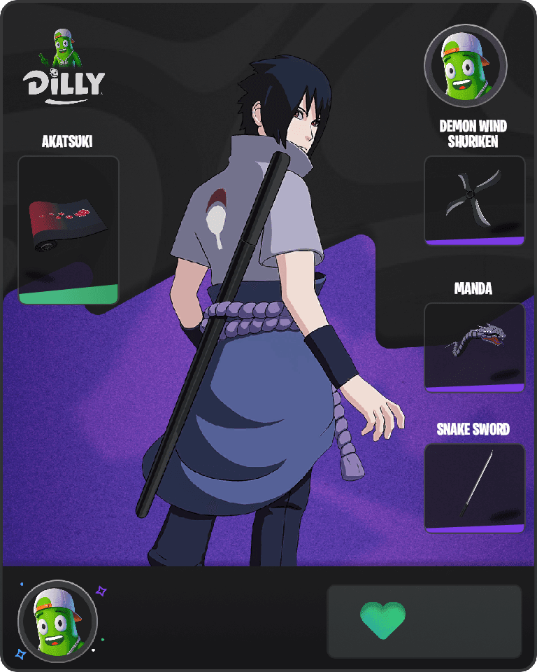 Sasuke Uchiha Fortnite combo