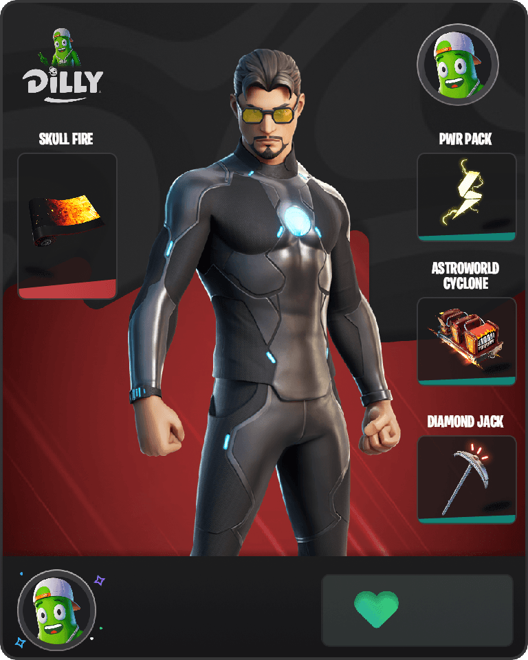 Tony Stark Fortnite combo
