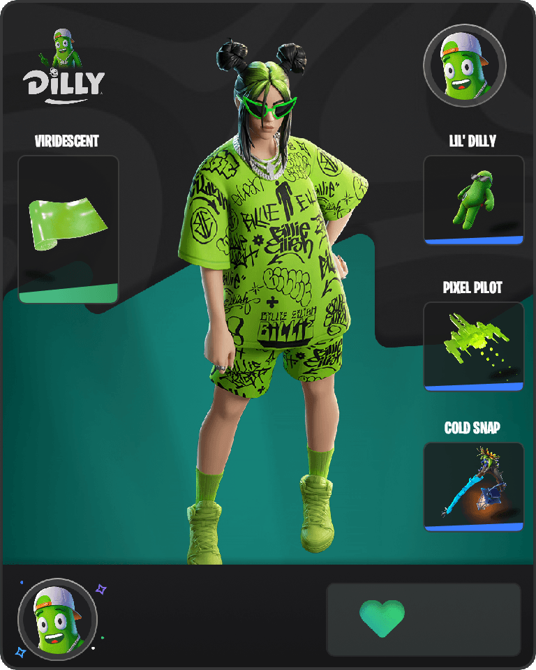 Green Roots Billie Fortnite combo
