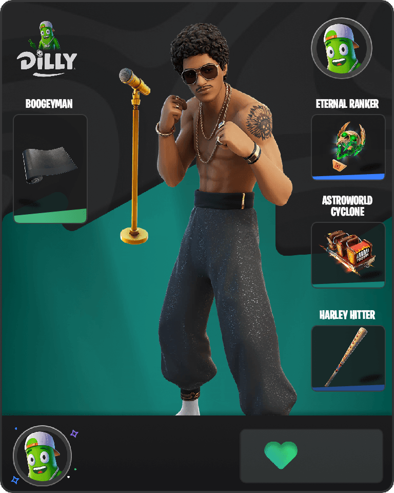 Bruno Mars Fortnite combo