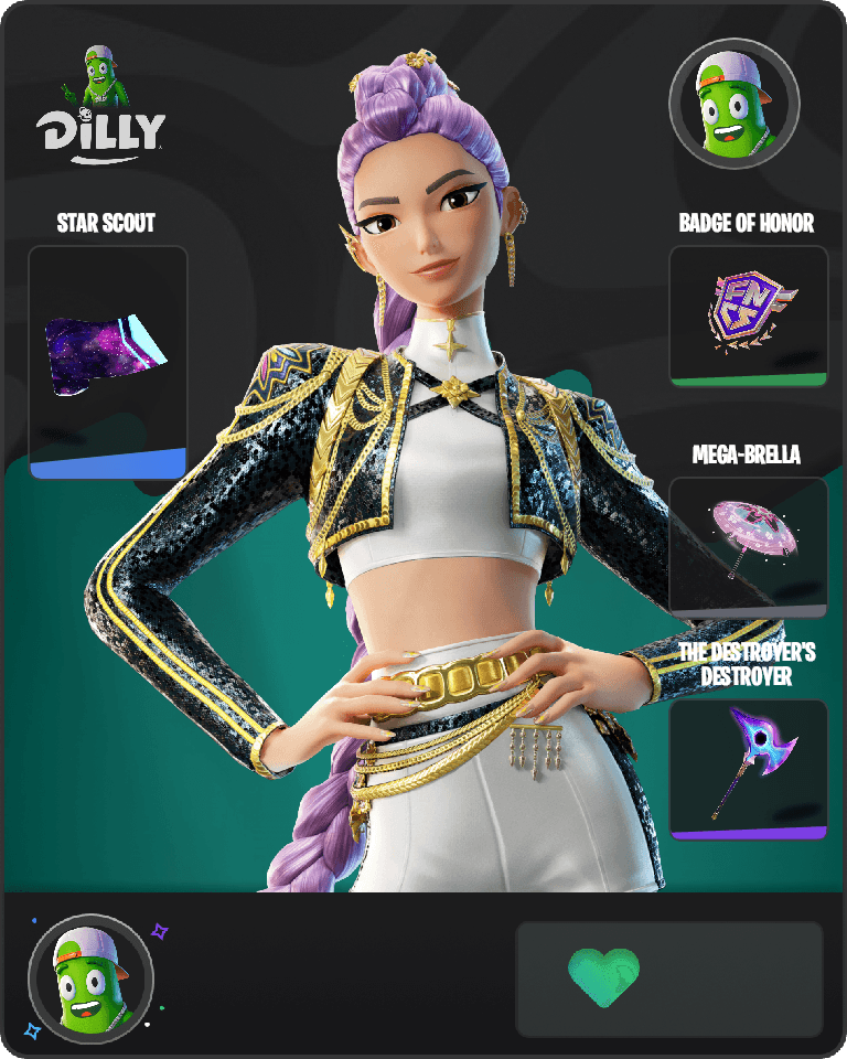 Golden Rumi Fortnite combo
