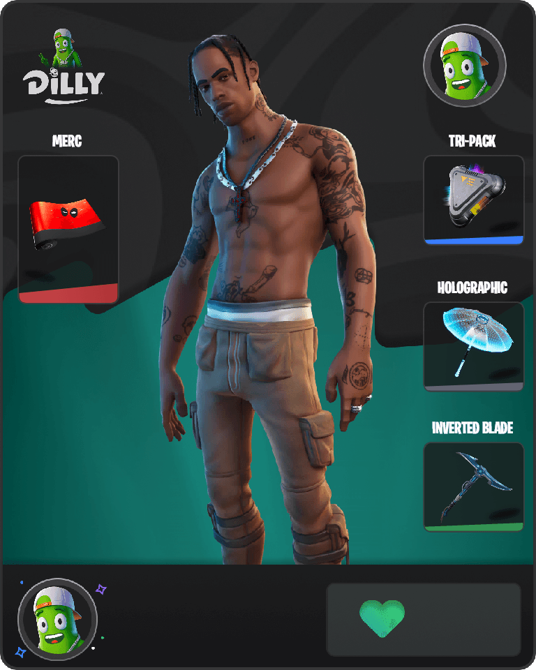Travis Scott Fortnite combo