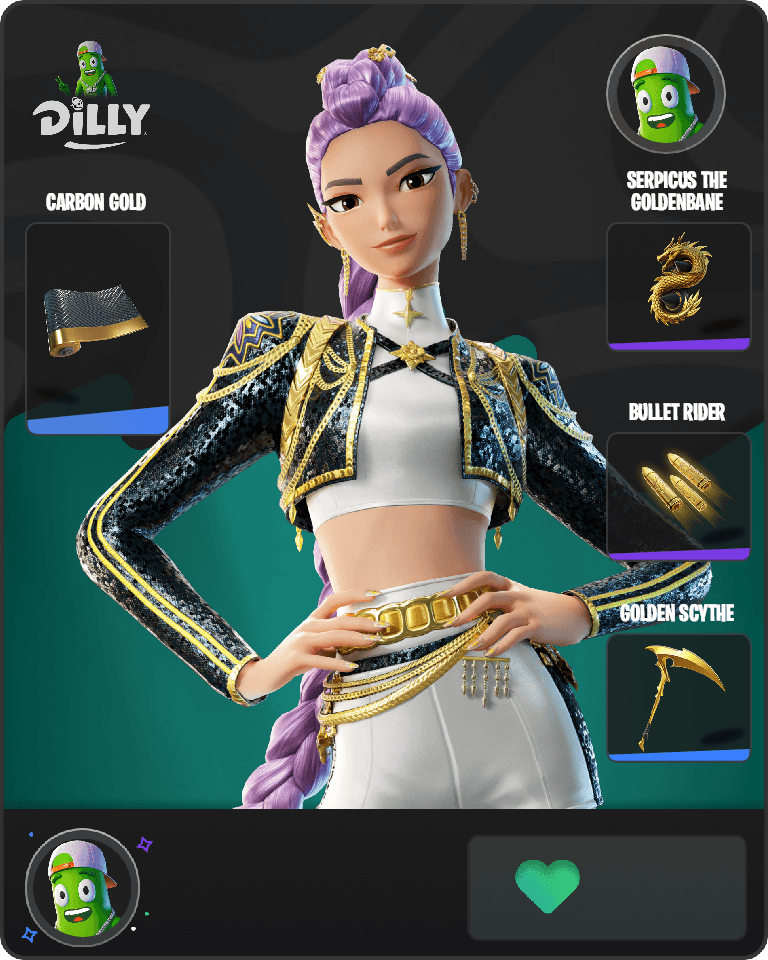 Golden Rumi Fortnite combo