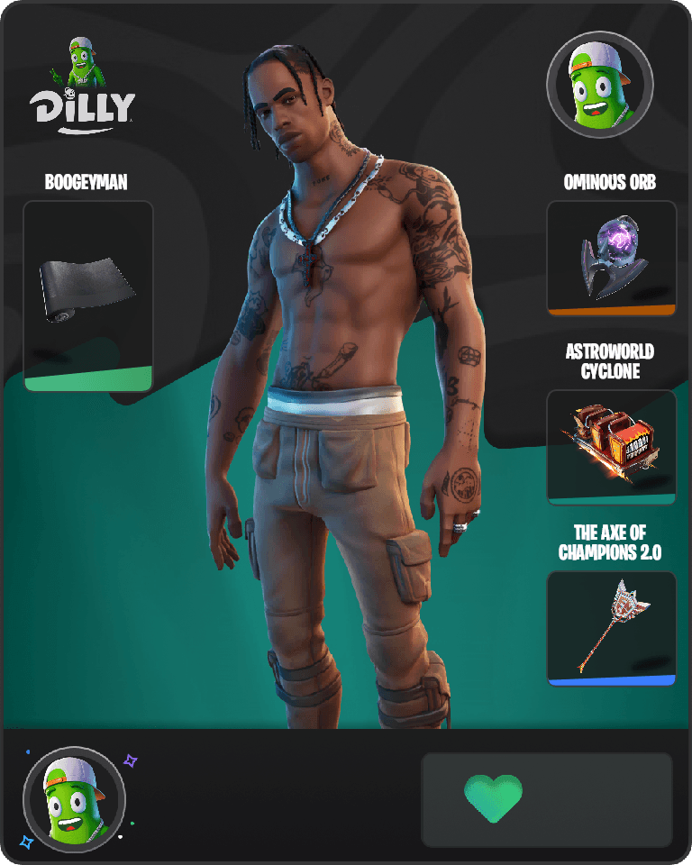 Travis Scott Fortnite combo