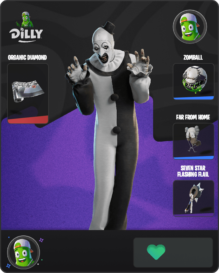 Art the Clown Fortnite combo
