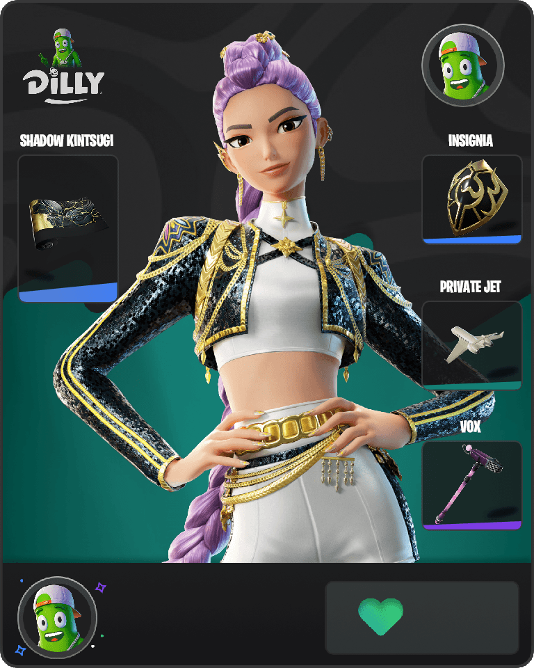 Golden Rumi Fortnite combo