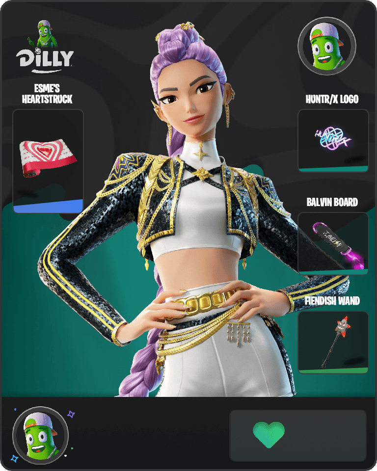 Golden Rumi Fortnite combo